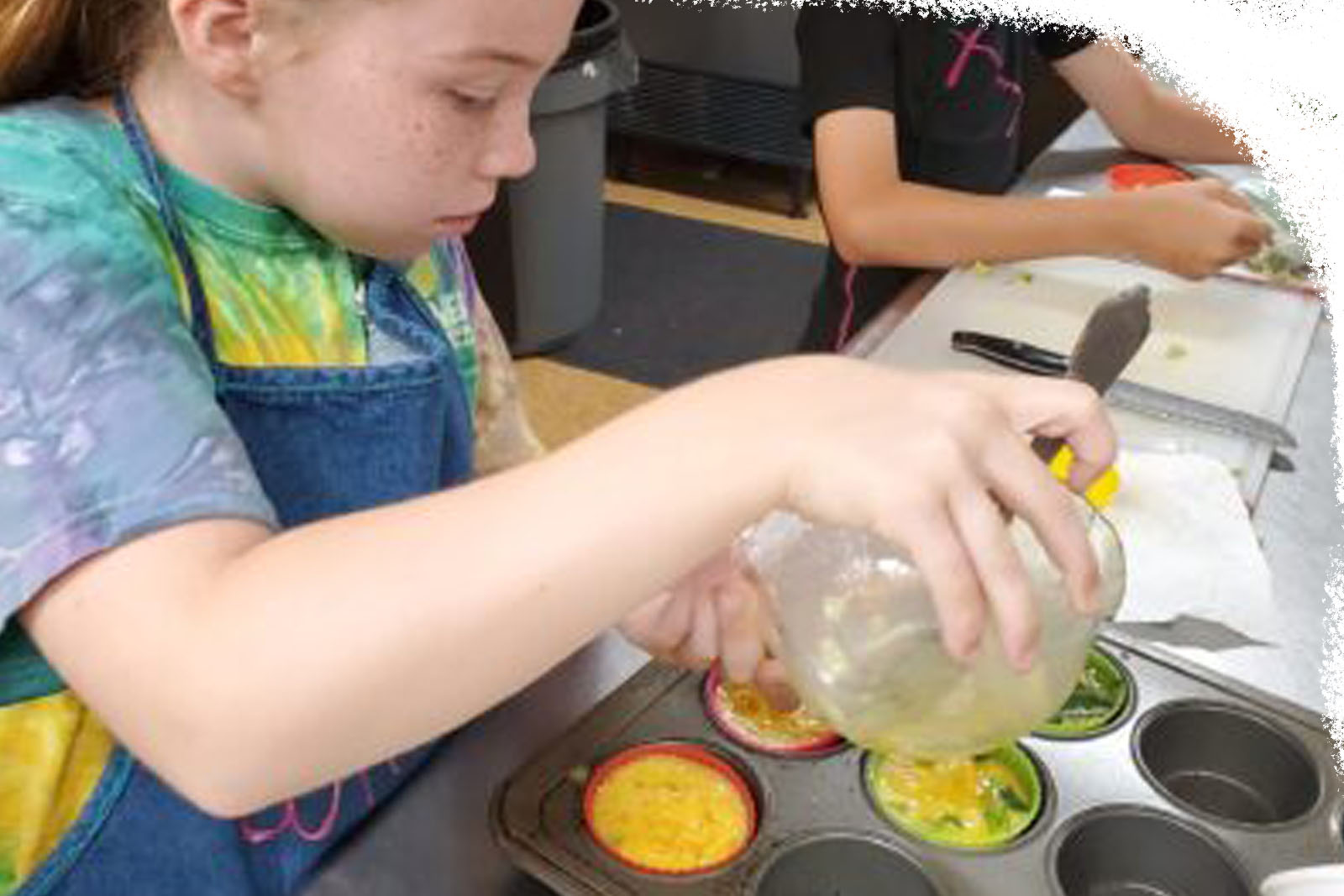 Girl cooking activity